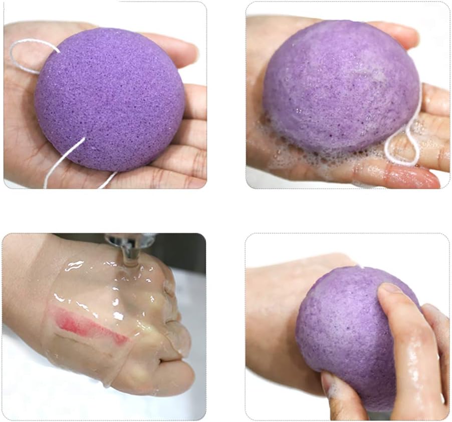 detersione con spugna konjac