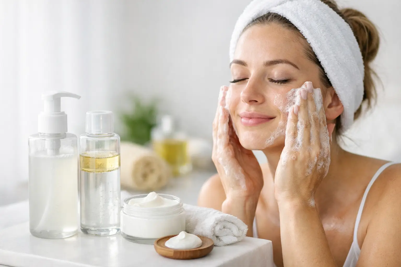 Detersione delicata e double cleansing