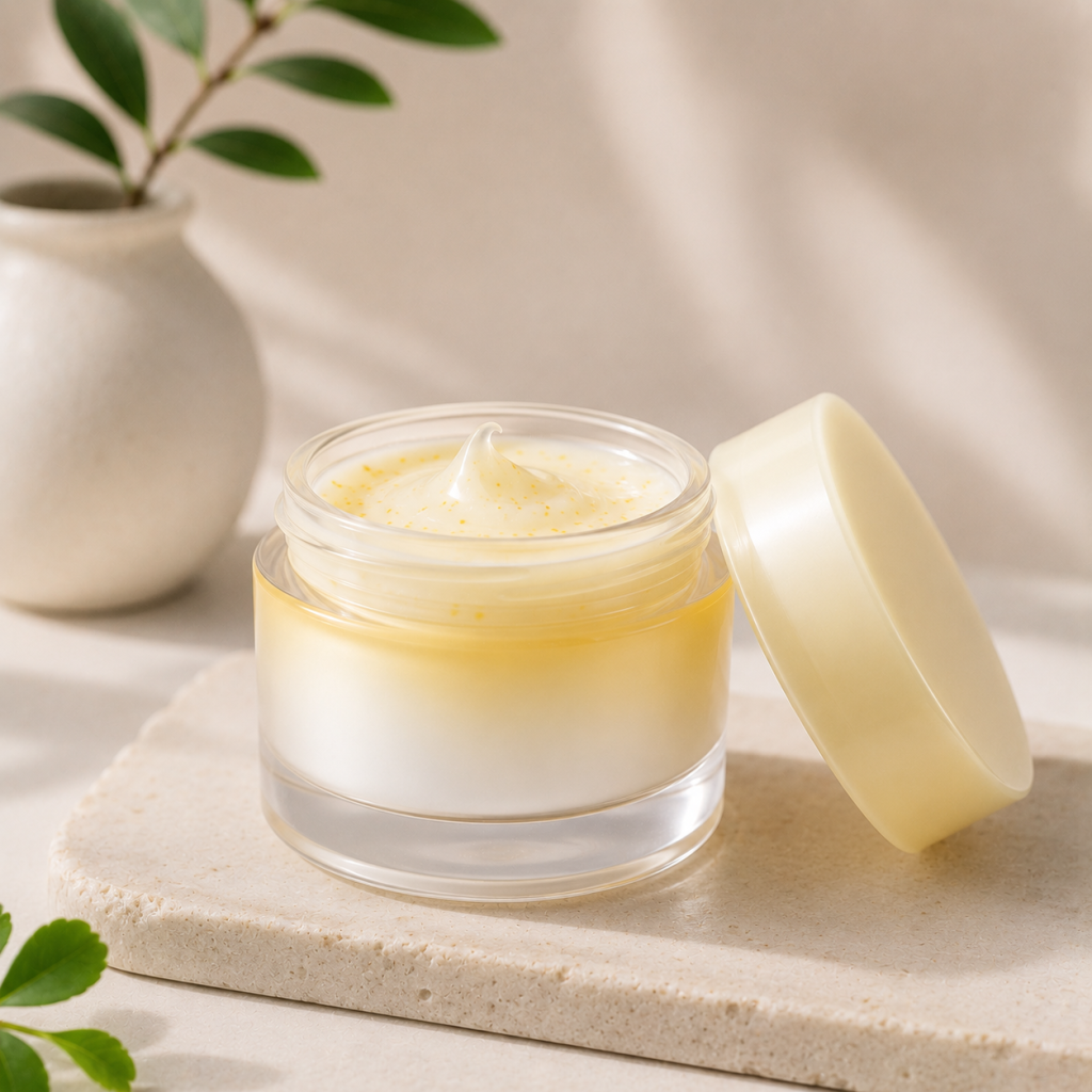 Crema nutriente viso coreana pelle normale o mista