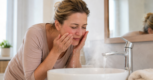 Lavare il viso con acqua troppo calda