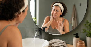 acqua troppo calda sul viso