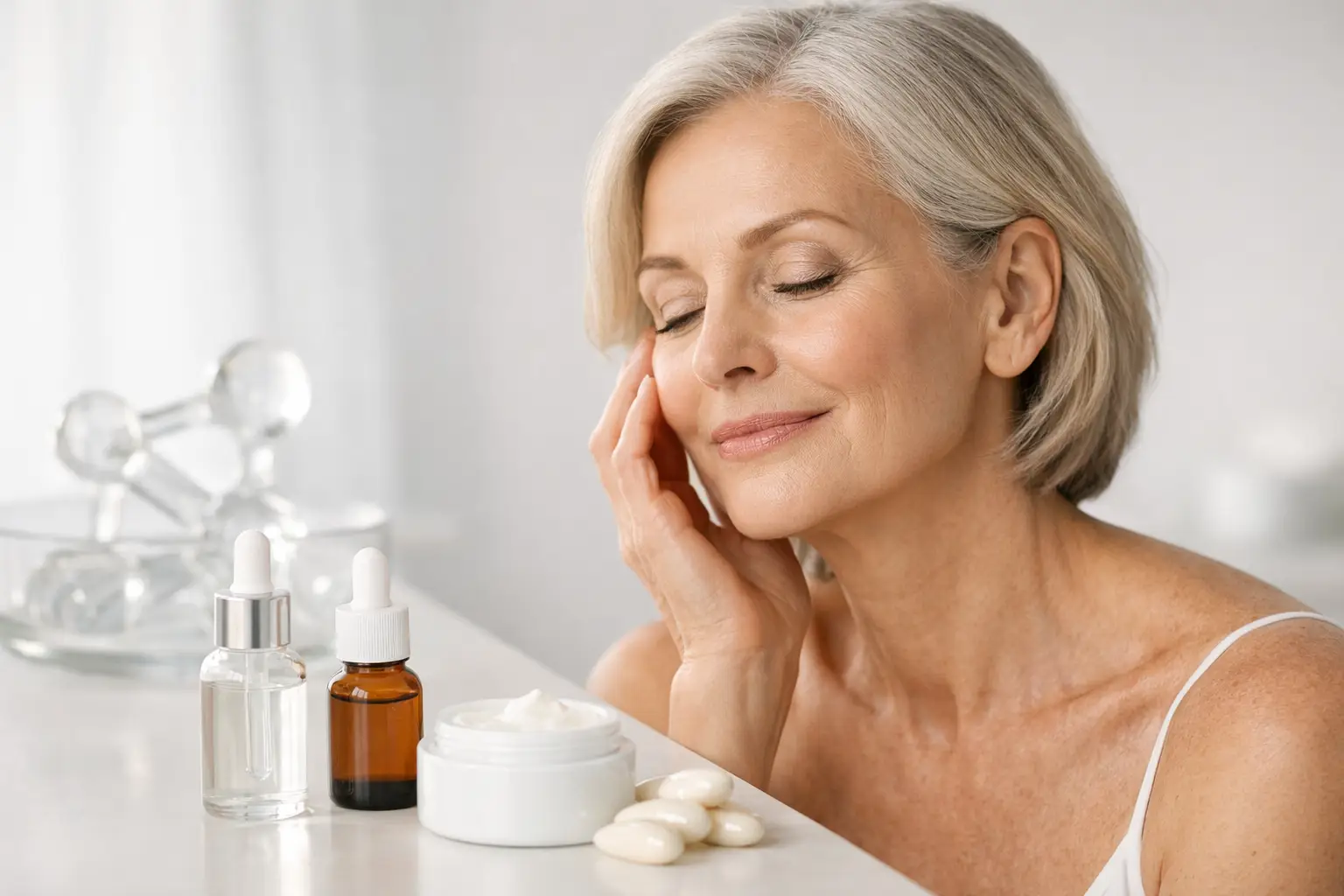 Ceramidi o collagene topico per pelle matura?