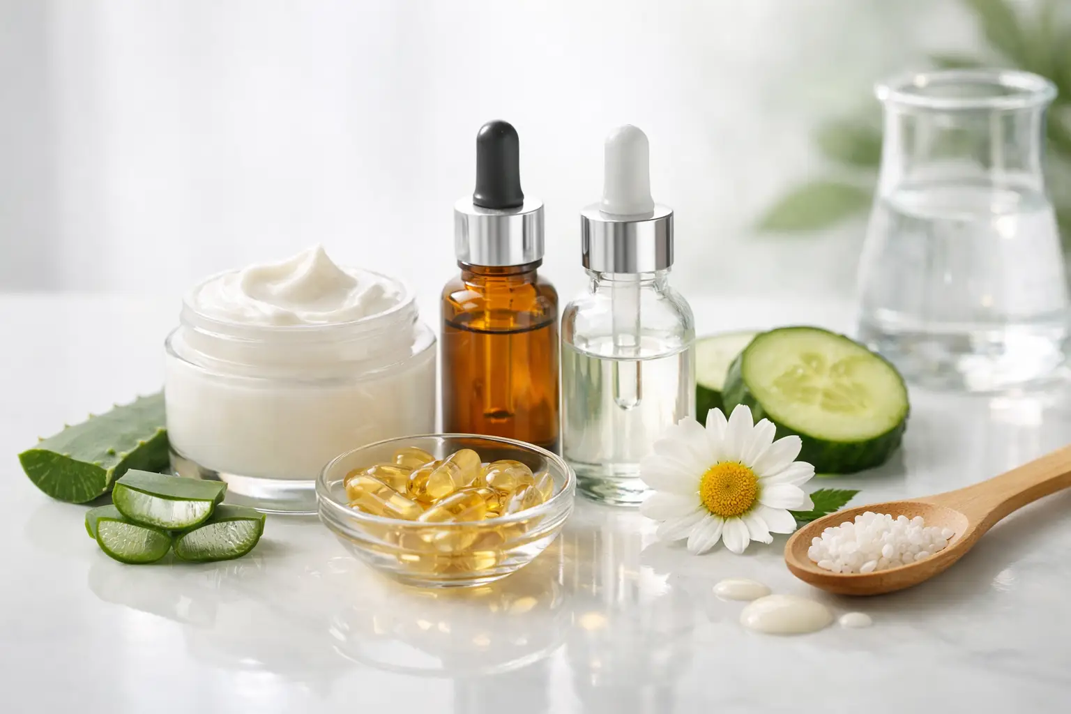 Guida agli ingredienti lenitivi antiage per la pelle
