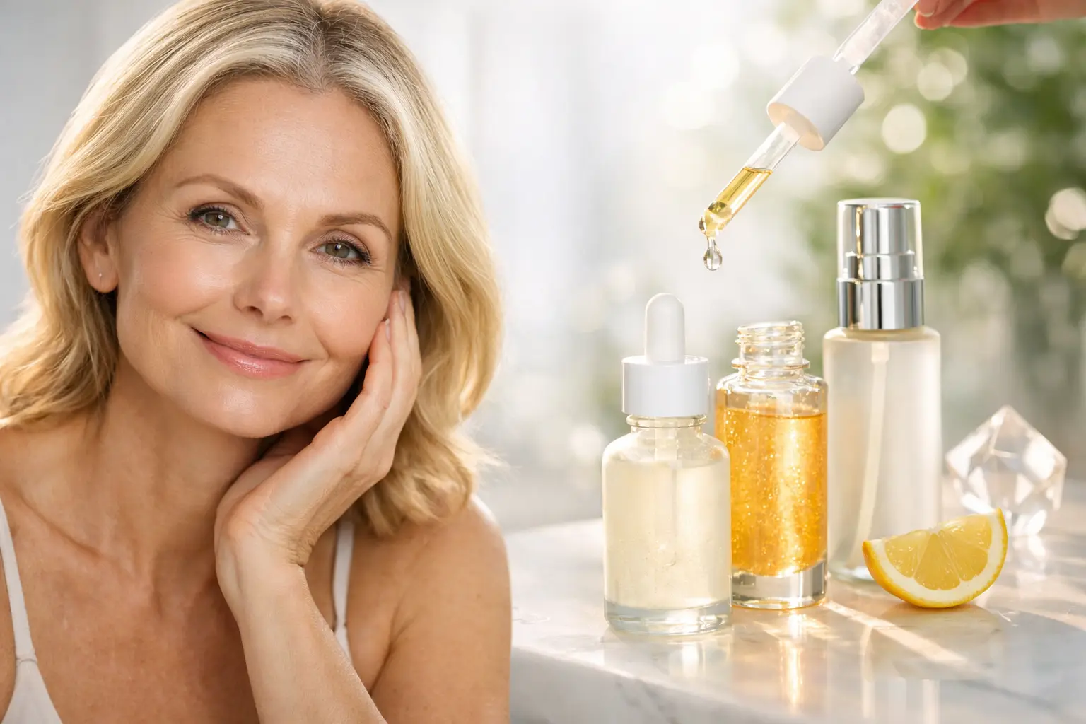 Migliori sieri viso illuminanti dopo i 40